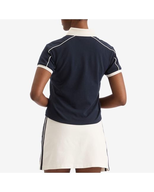 adidas X Sporty & Rich Polo T-Shirt in Blue | Lyst UK