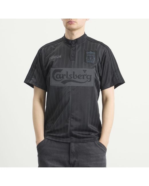 Adidas Black Liverpool Fc 95' Special Jersey Top for men