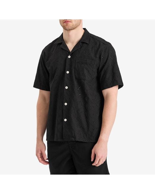 Forét Black Leo Paisley Shirt for men