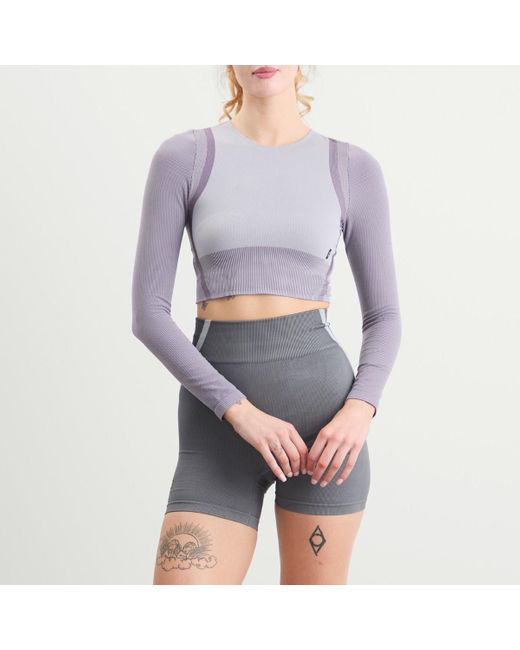 On Shoes Purple Studio Knit Lg-T Crop