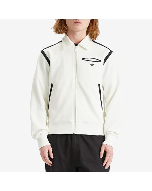 Adidas White Premium Track Top for men