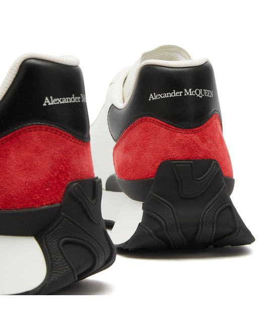 Alexander McQueen White Sprint Runner Sneakers for men