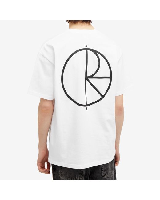 POLAR SKATE White Stroke Logo T-Shirt for men