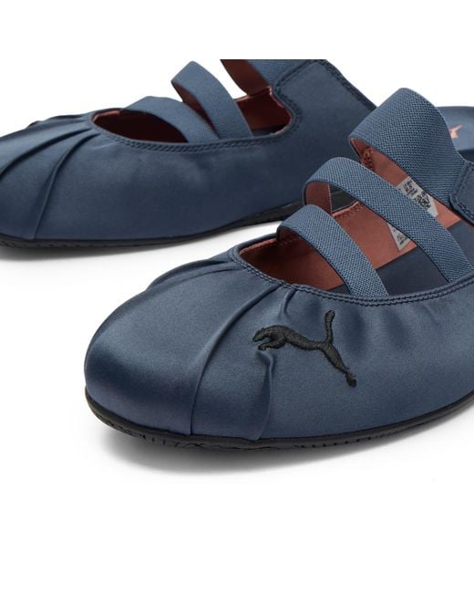 PUMA Blue Speedcat Satin Mule Sneaker