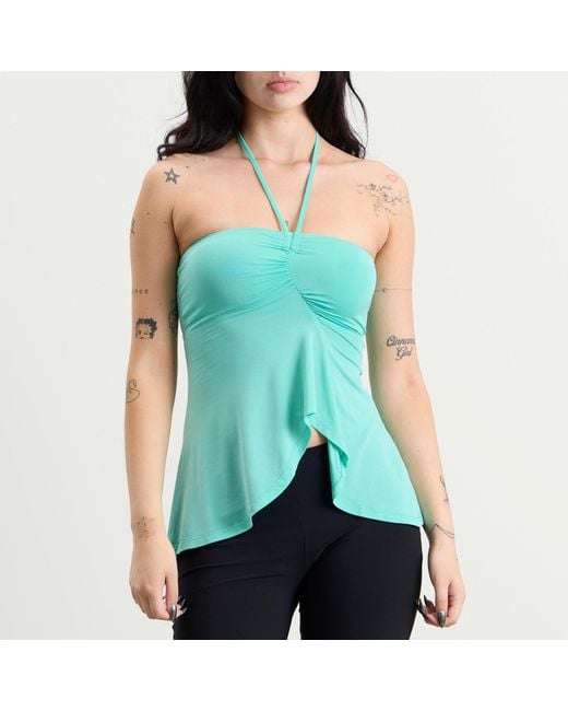 Peachy Den Green Nia Kylie Halter Top