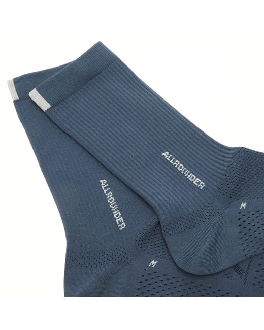 RoToTo Blue Allrounder Tech-Mesh Crew Sock