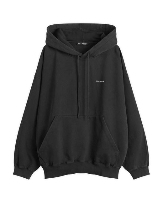 Cole Buxton Black Mini Logo Hoodie for men