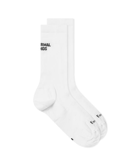 Pas Normal Studios White Essential Sock for men