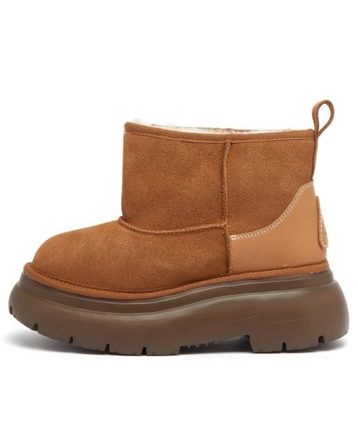 R13 Brown Chunky Shearling Boot
