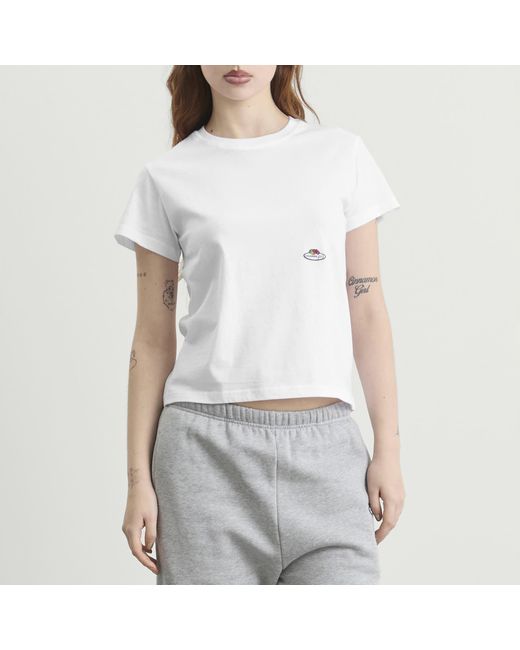 HOMMEGIRLS White X Fruit Of The Loom Classic T-Shirt