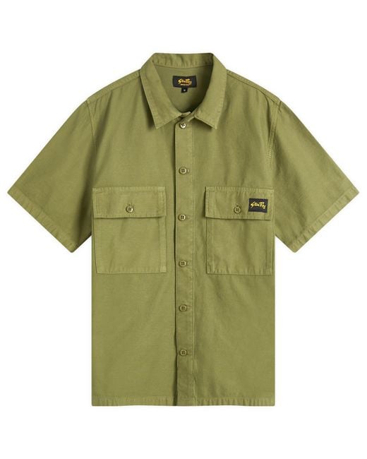 Stan Ray Green Patchwork Cpo Shirt for men
