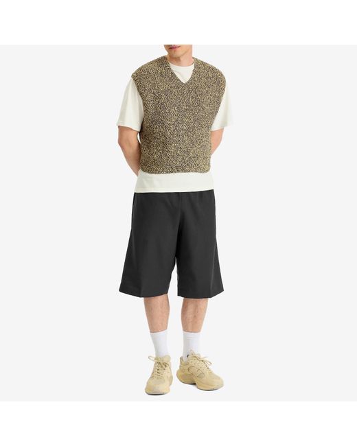 Auralee Natural Cotton Cashmere Cord Knit Vest for men