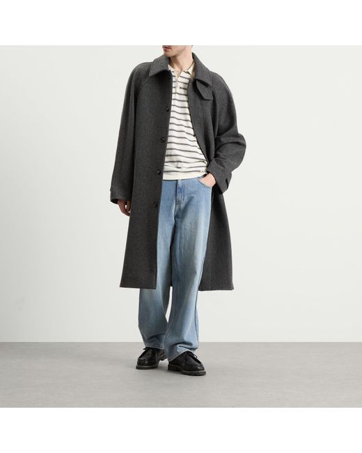 A.P.C. Gray Manteau Raglan Sleeve Coat for men