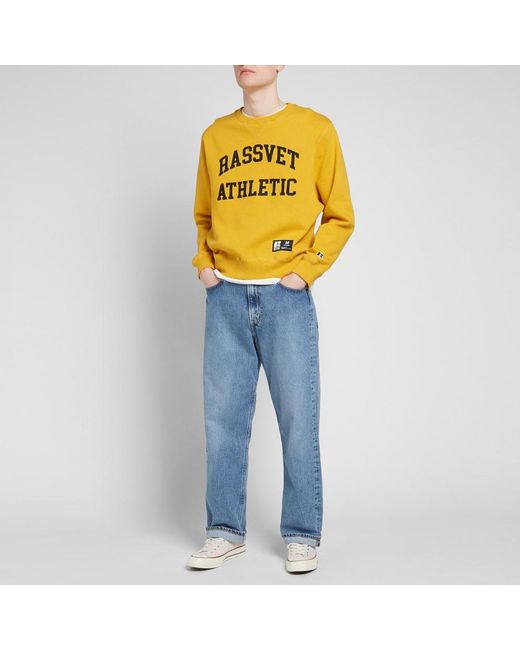 russell athletic yellow sweatshirt