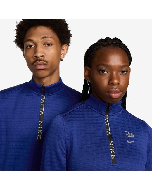 Nike Blue X Patta Half Zip Long Sleeve