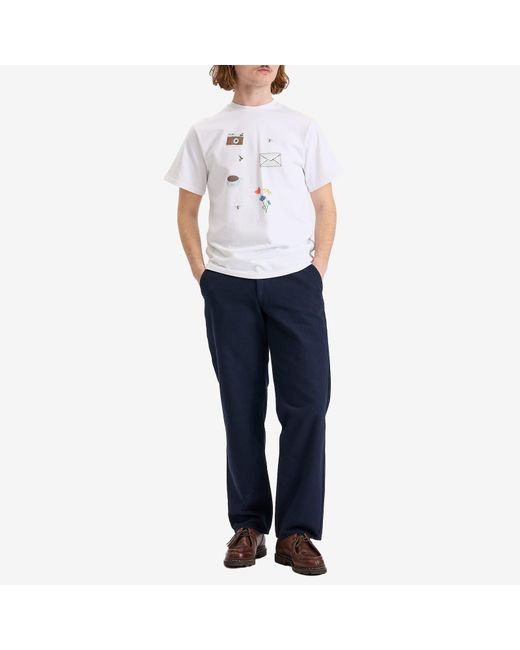 Forét Blue Clay Trousers for men