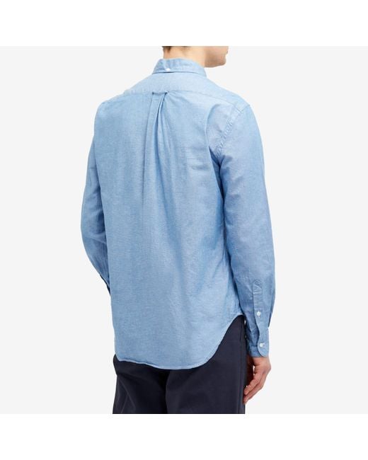 Gitman Brothers Vintage Blue Button Down Chambray Shirt for men