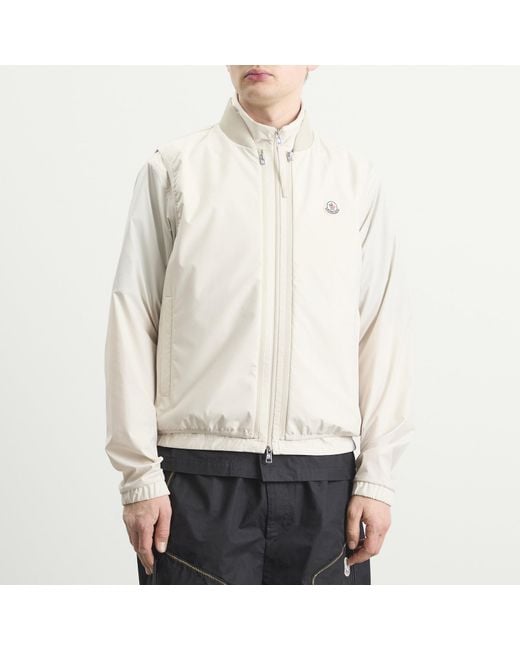 Moncler White Hemmoor Jacket With Removable Gilet for men