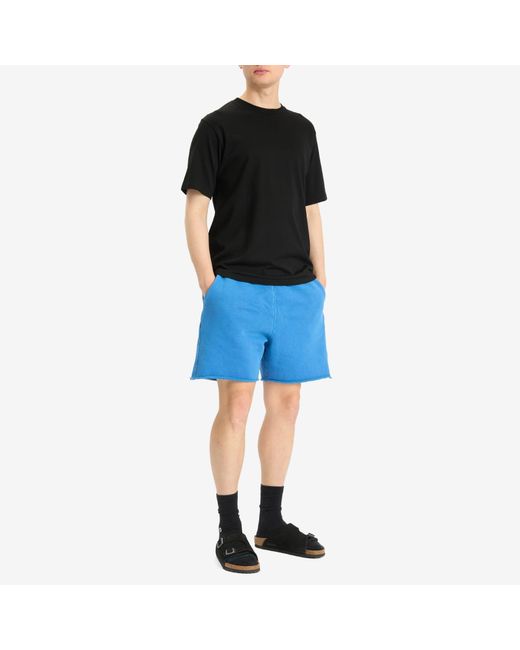 Les Tien Blue Heavyweight Yacht Sweat Short for men