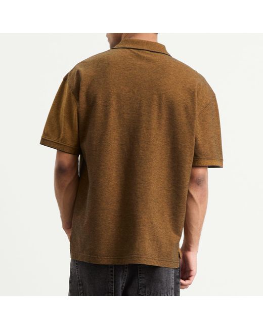 POLAR SKATE Brown Surf Polo for men