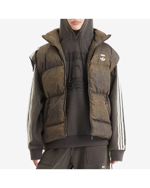 adidas By Avavav Down Vest in Green | Lyst UK