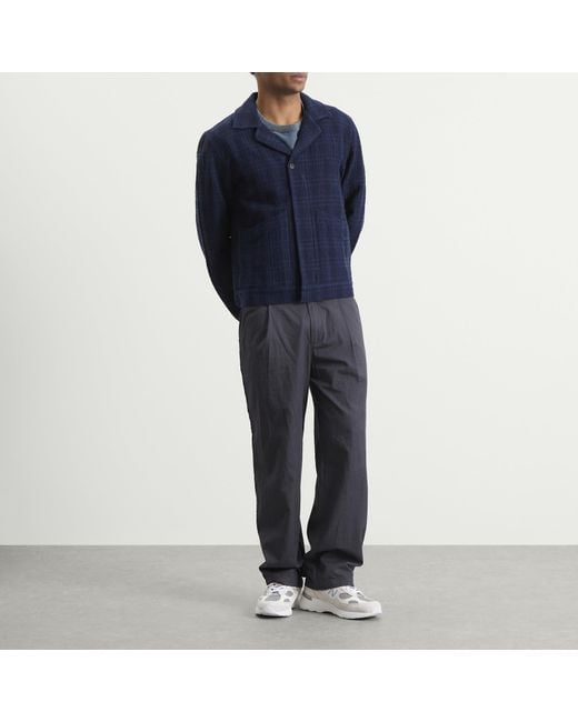 Folk Blue Chain Jacket for men