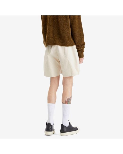 Rick Owens Natural Cotton Canvas Boxers for men