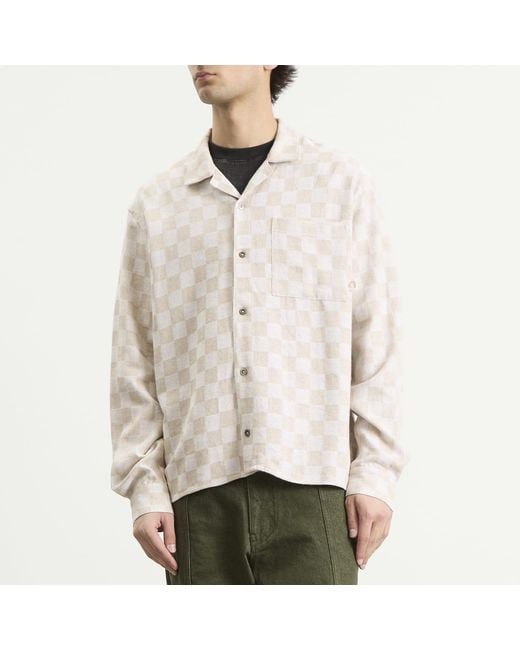 Heresy Natural Trellis Revere Shirt for men
