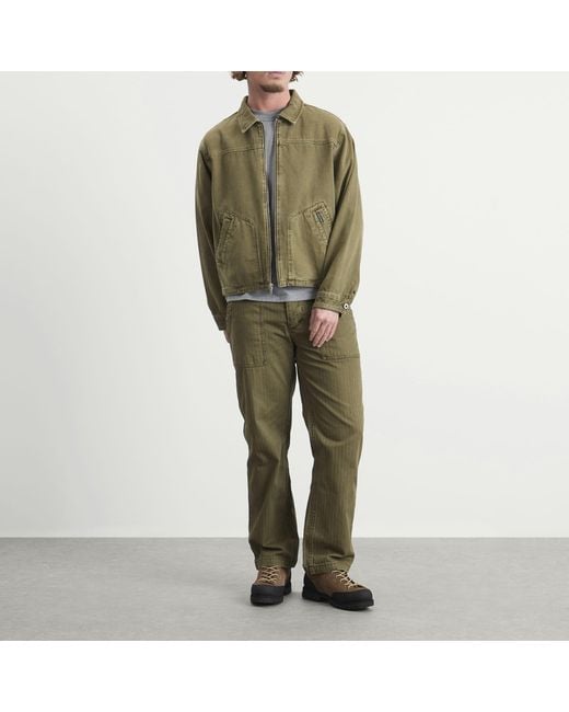 Dubbleware Green Crop Jacket for men