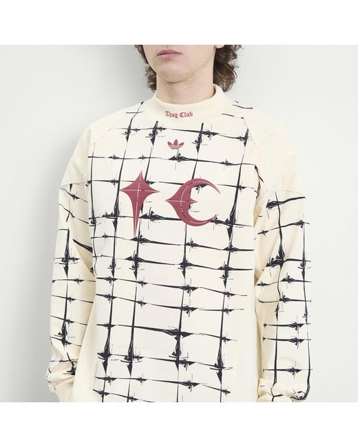 Adidas White X Thug Club Goalie Long Sleeve Top for men