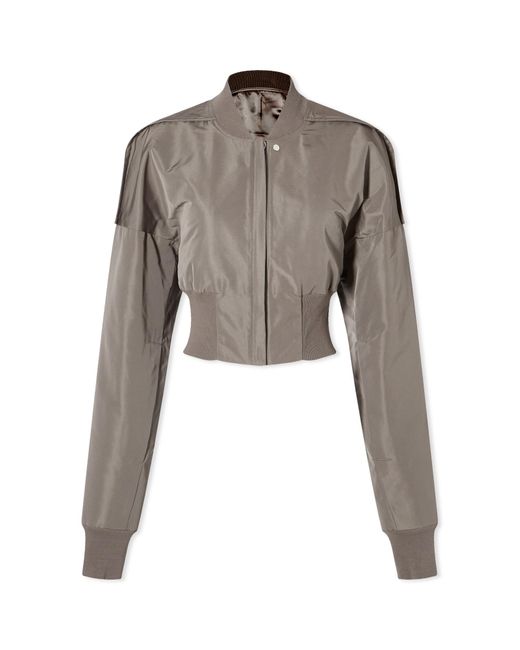 Rick Owens Gray Collage Bomber Jacket