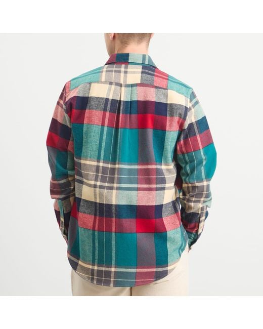 Portuguese Flannel Multicolor Tintor Flannel Check Shirt for men