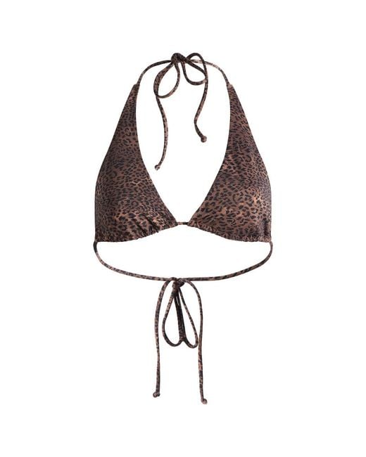 Fruity Booty Brown Shania Halter Bikini Top