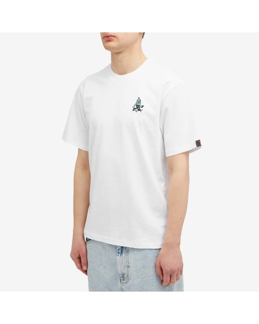 ICECREAM White Team Eu Skate Cone T-Shirt for men