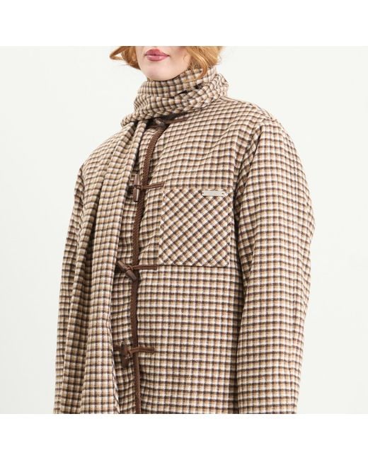 House Of Sunny Brown Retro Blanket Jacket
