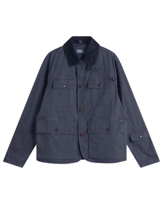 Polo Ralph Lauren Blue Wading Insulated Field Jacket for men