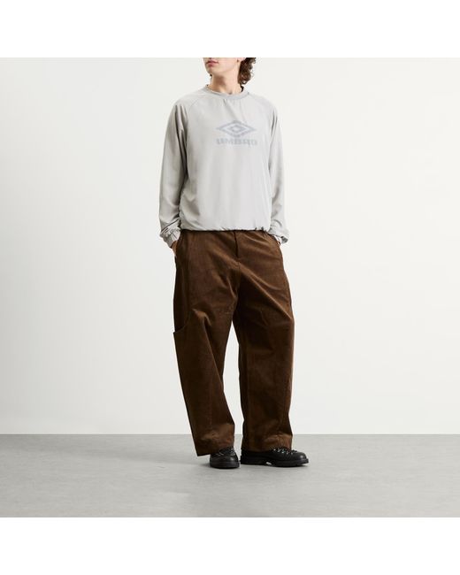 Umbro Gray Reversible Crew Top for men