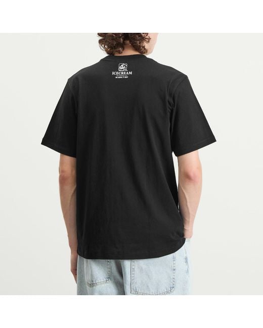 ICECREAM Black Serve It Best T-Shirt for men