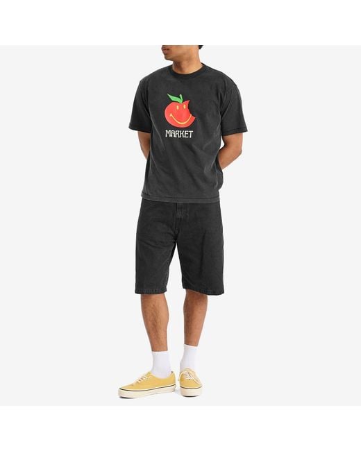 Market Black Smiley Honeycrisp T-Shirt for men