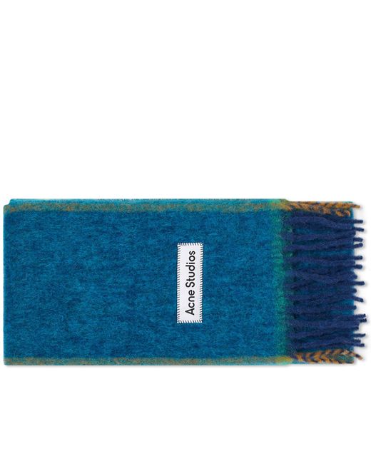 Acne Blue Vally Solid Scarf for men