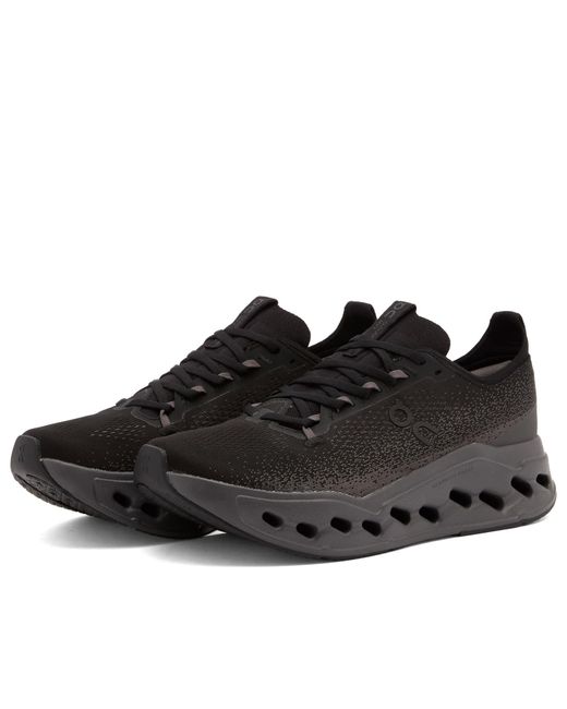 On Shoes Black Cloudsurfer Max Sneakers for men