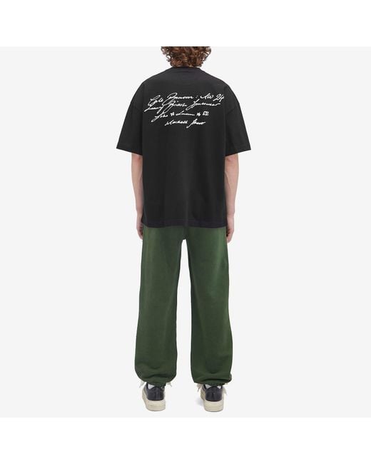 Cole Buxton Black Script T-Shirt for men