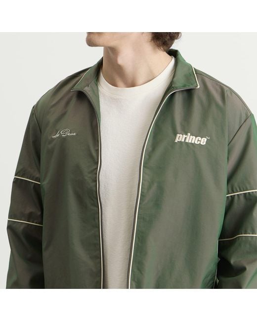 Les Deux Green Prince Shiny Track Jacket for men