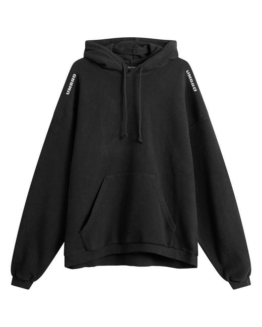 Umbro by Slam Jam Black Lasered Masked Hoodie for men