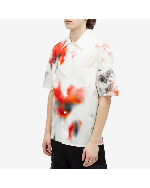 Alexander McQueen Multicolor Obscured Flower Vacation Shirt for men