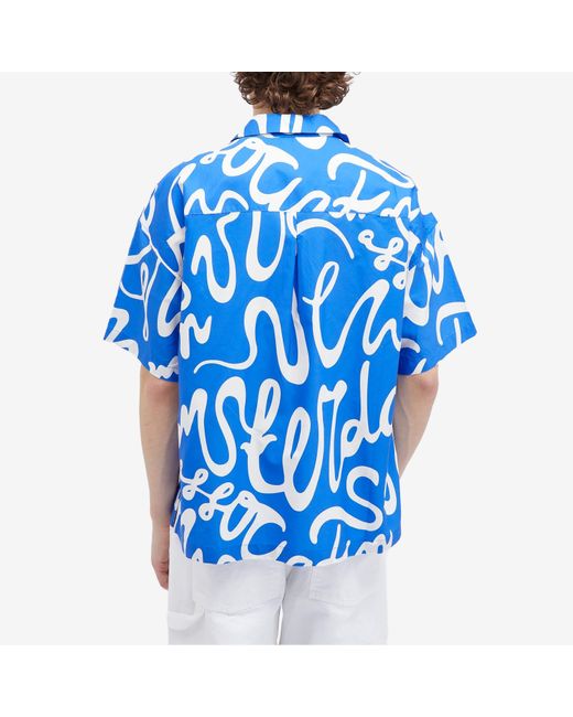 New Amsterdam Surf Association Blue Wijk Tulip Vacation Shirt for men
