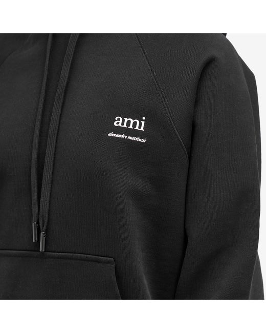 AMI Black Logo Hoodie