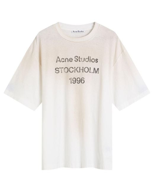 Acne White Exford 1996 T-Shirt