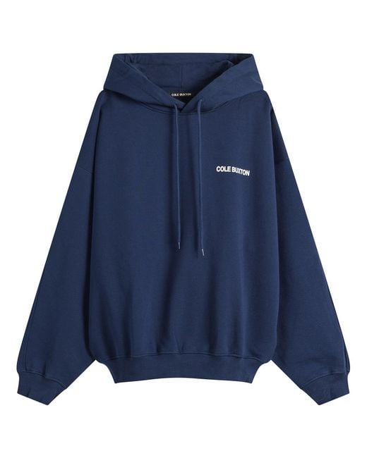 Cole Buxton Blue Cb Sportswear Hoodie for men