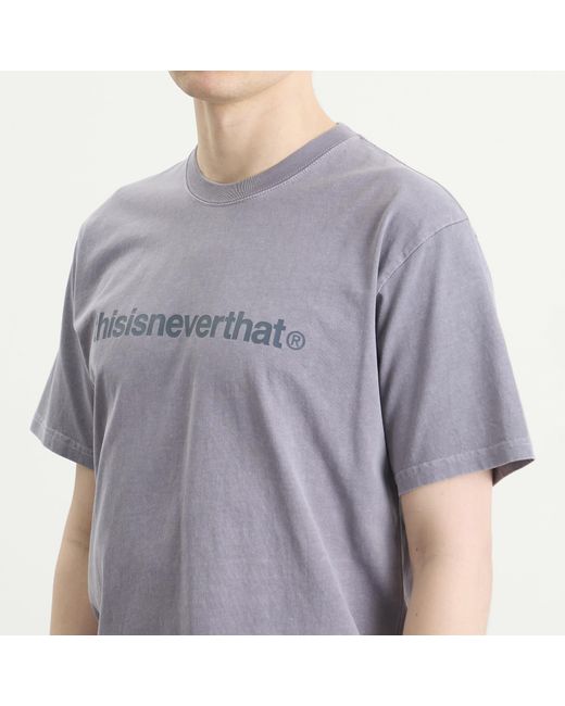 Thisisneverthat Purple T-Logo T-Shirt for men